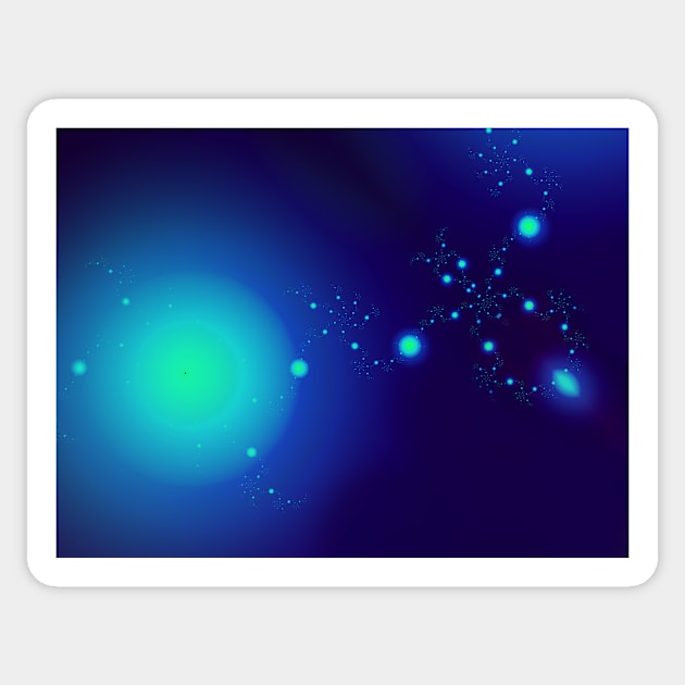 Deep blue space effect digital image Sticker by RosNapier